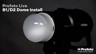 Profoto Live  B1D2 dome attachment [upl. by Nowahs]