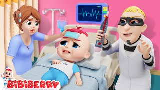 Baby Got Sick  Fake Doctor  Stranger Danger Song  Bibiberry Nursery Rhymes amp Kids Songs [upl. by Annaoj]