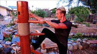 Top 10 Wing Chun Wooden Dummy Techniques and Fighting Applications of the Muk Jong [upl. by Celestine]