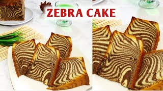 RESEP ZEBRA CAKE  LEMBUT DAN ENAK [upl. by Kantos]