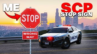 I Became an SCP Stop Sign  GTA 5 RP [upl. by Nosreip]