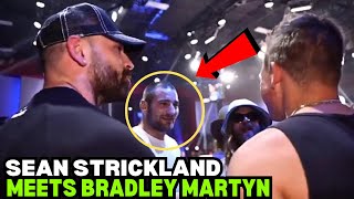 Sean Strickland CONFRONTS Bradley Martyn FULL VIDEO [upl. by Nazler]