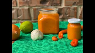 Best amp Easy copycat recipe of famous Marie Sharps Habanero Hot Sauce from Belize [upl. by Etnod]