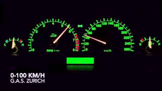 Jaguar SType 30 V6 0100 kmh acceleration [upl. by Yonit111]