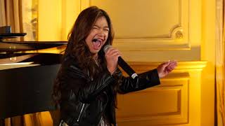 Girl on Fire  Angelica Hale with David Foster Foundation 2 of 3 [upl. by Laet]