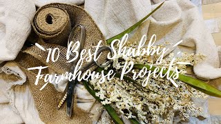 10 BEST RUSTIC SHABBY CHIC FARMHOUSE DIY PROJECTS 225 [upl. by Nnodnarb]