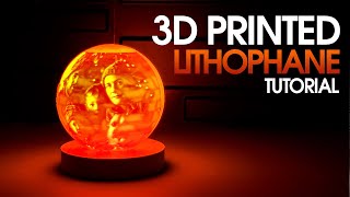 How to make a Sharp 3D Printed Lithophane Keychain  2020 [upl. by Bala]