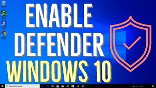 How to Enable Windows Defender in Windows 10 [upl. by Smada]