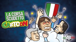 AUTOGOL CARTOON  La corsa Scudetto [upl. by Rodriguez]