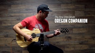 Breedlove Oregon Series Companion Demo  USAMade Travelsized Acoustic Guitar [upl. by Cohby294]