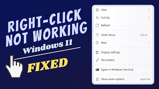 How to FIX RightClick Not Working in Windows 11 2 Easy Steps [upl. by Llenna]