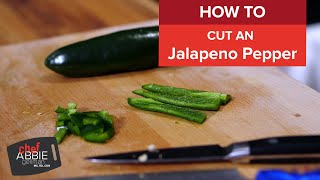 How to Cut a Jalapeno Pepper StepbyStep Tutorial [upl. by Ahsina724]