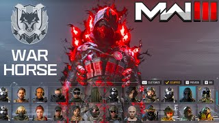 MW3  Horseman War Operator Ultra Skin ➡️ Zombies and MP [upl. by Chantalle]