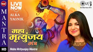 LIVE  Maha Mrityunjaya Mantra  Alka Yagnik  Powerful Shiv Ji Mantra [upl. by Storm]