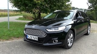 2015 Ford Mondeo Turnier 20 Duratorq TDCi 150 HP Test Drive [upl. by Sulohcin]