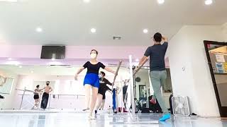 Battement Fondu intermediate adult ballet class demo [upl. by Ayimat]