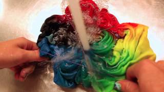 How To PROPERLY Rinse A Tie Dye Tshirt [upl. by Anitteb]