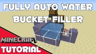 Automatic Water Bucket Filler  Minecraft Tutorial [upl. by Kit]