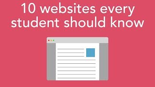 10 websites every student should know [upl. by Asirrom]