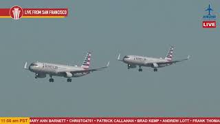 DOUBLE LANDINGS on the 28s at SFO [upl. by Aniale644]