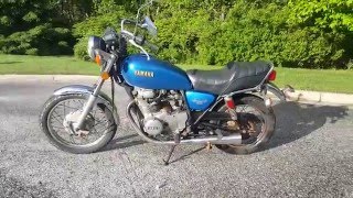 1979 Yamaha xs400 Special II walkaround and startup [upl. by Knarf]