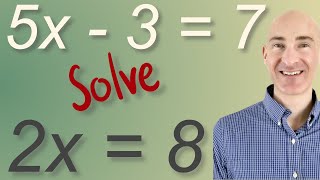 Solving 1 Step and 2 Step Equations [upl. by Chuu]