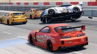 Realistic Racing Crashes 70  BeamNG Drive [upl. by Trevor]