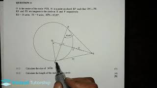 Euclidean geometry problem from 2016 Question Paper November Grade 11 Question 11 [upl. by Nuyh]