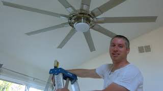 Fan installation issues on a sloped ceiling  Slinger Fan [upl. by Ronoc]