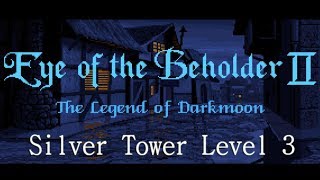 Eye of the Beholder 2 Walkthrough  Silver Tower Level 3 part 9 [upl. by Ainoda942]