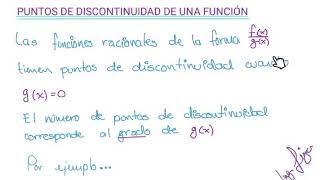 Puntos de discontinuidad de una función 13 [upl. by Gonagle]