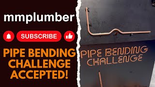 Copper pipe bending challenge [upl. by Romulus]