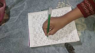 Beautiful Nakshi Kantha Design How to draw a Nokshi Katha Design সুন্দর নকশী কাথার ডিজাইন [upl. by Nyllij735]