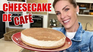 RECEITA DE CHEESE CAKE DE CAFÉ  COZINHANDO EM FAMÍLIA [upl. by Beaston91]