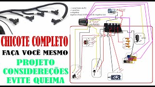 chicote passo passo faça seu proprio chicote fueltech injepro pandoo [upl. by Nagy]