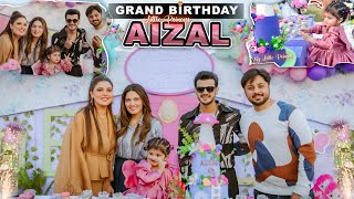 AIZAL KI GRAND BIRTHDAY CELEBRATION 😍Uncle Ny Areeb Ki Bisti Ker De 😂Sab Ka Pink Gari Py Reaction🩷 [upl. by Anialam]