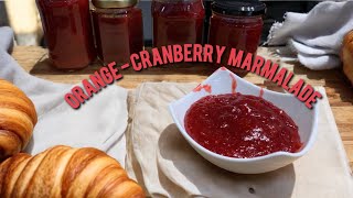 Easy Cranberry Orange Marmalade Jam Recipe [upl. by Nodnyl]