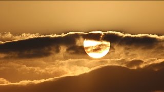 Sunset Rolling Cloud Layers Time Lapse  Royalty Free HD Stock Video Footage [upl. by Viehmann]