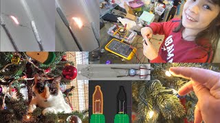 How to Fix Incandescent Christmas Tree Light Strands quotString Lightsquot [upl. by Korns]