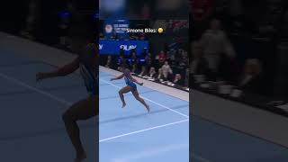 Remember Simone is over a foot shorter too🤯 gymnastics ronaldo simonebiles jump [upl. by Avihs]