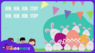 Ten Bunnies Counting Lyric Video  The Kiboomers Preschool Songs for Easter [upl. by Comethuauc917]