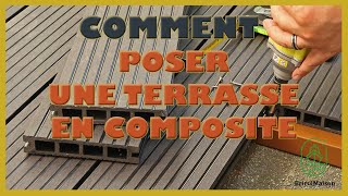 Comment poser une terrasse en composite [upl. by Ebonee]