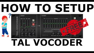 TAL Vocoder How to Setup This FREE Vocal Effect in Apple Logic Pro [upl. by Melanie]