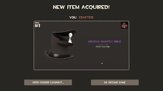 How to Craft a Unusual Ghastly Gibus in TF2 [upl. by Metah]