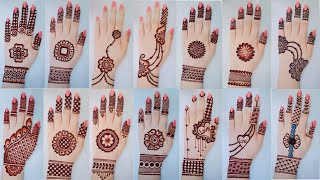 Top 50 mehndi designs karwachauth gol tikki amp tricks mehandi designs backhandArabic henna mehndi [upl. by Sarina]