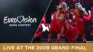 Hadise  Düm Tek Tek  Türkiye 🇹🇷  Grand Final  Eurovision 2009 [upl. by Ylsel]