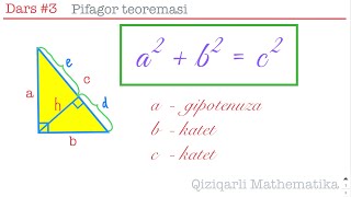 Pifagor teoremasi [upl. by Adim]