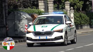 NEW  Skoda Scala Polizia Locale di Brescia in emergenzaItalian Local Police responding [upl. by Erusaert]