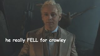 aziraphale being in love with crowley for 4 minutes [upl. by Elimay495]