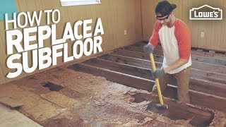 How to Remove and Replace a Rotten Subfloor [upl. by Anaira737]